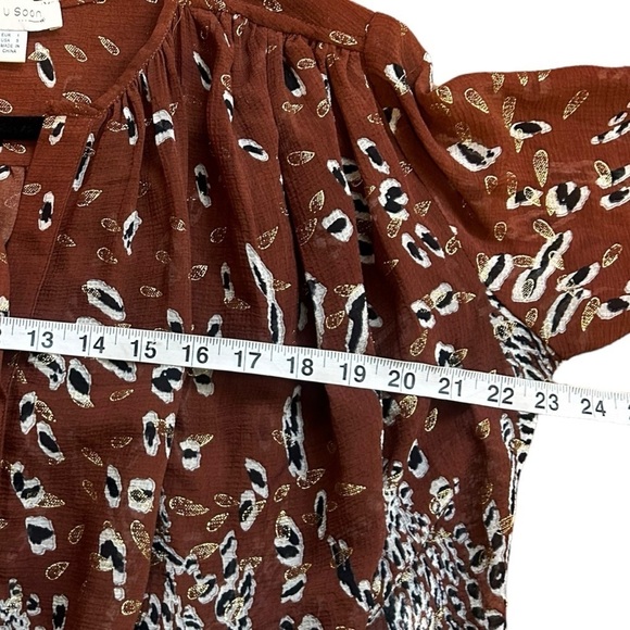 Anthropologie See You Soon Women's Bohemian Blouse - Picture 9 of 10